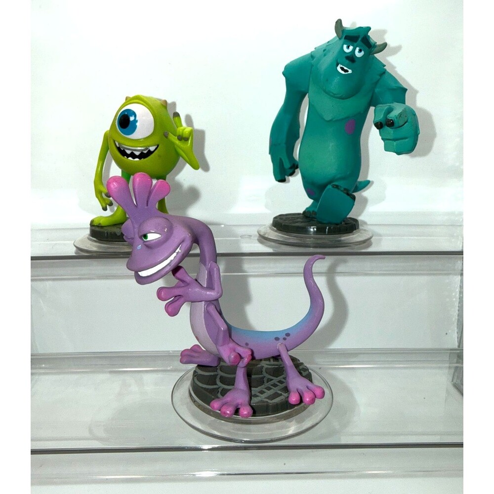 Disney Infinity Monsters Inc FIgures Sully, Mike, and Randall LOT